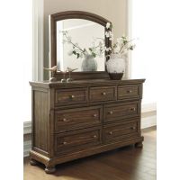 Traditional Dresser with Mirror - Freemans